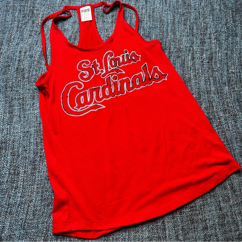VS PINK St. Louis Cardinals MLB Tank Top in Red